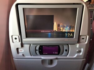 Qatar airways entertainment system